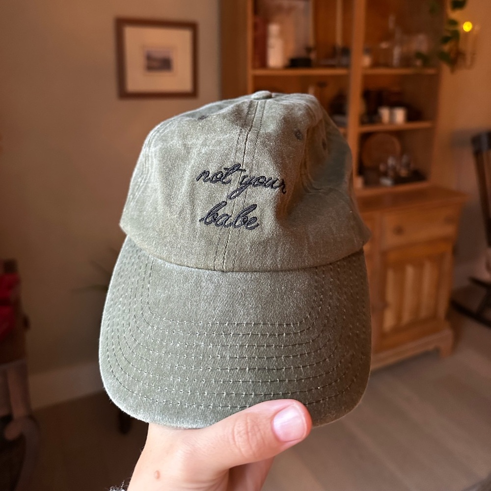 NWOT “Not your babe” Embroidered Hat